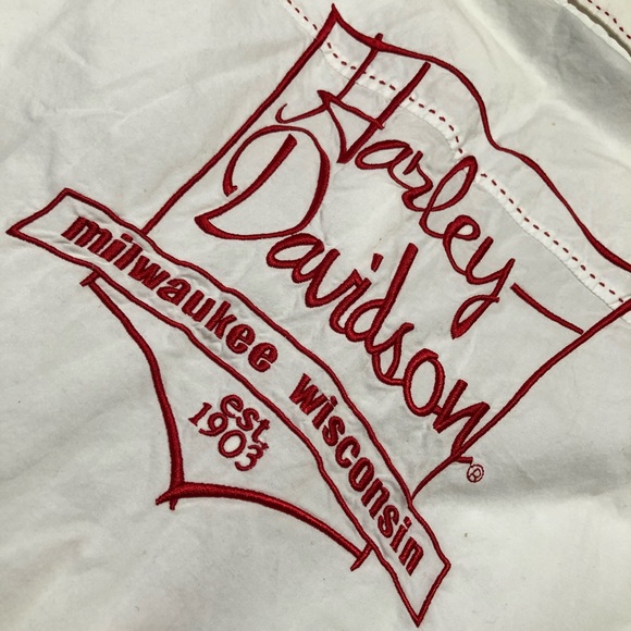 Harley Davidson RARE Limited Edition button down Mechanics style top! Worn 1x❤️ - Picture 3 of 16